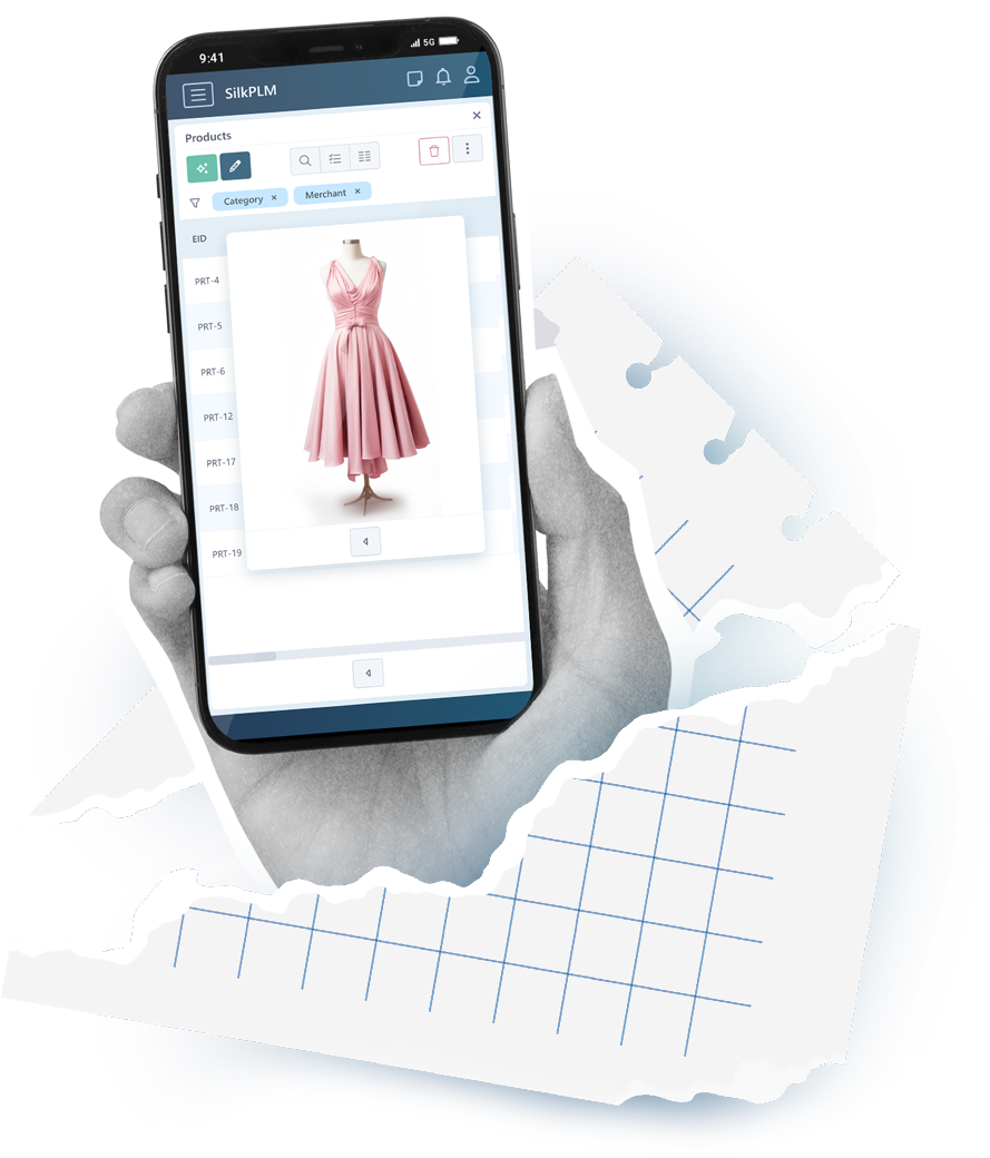 Zdjecie sukienki w aplikacji SilkPLM