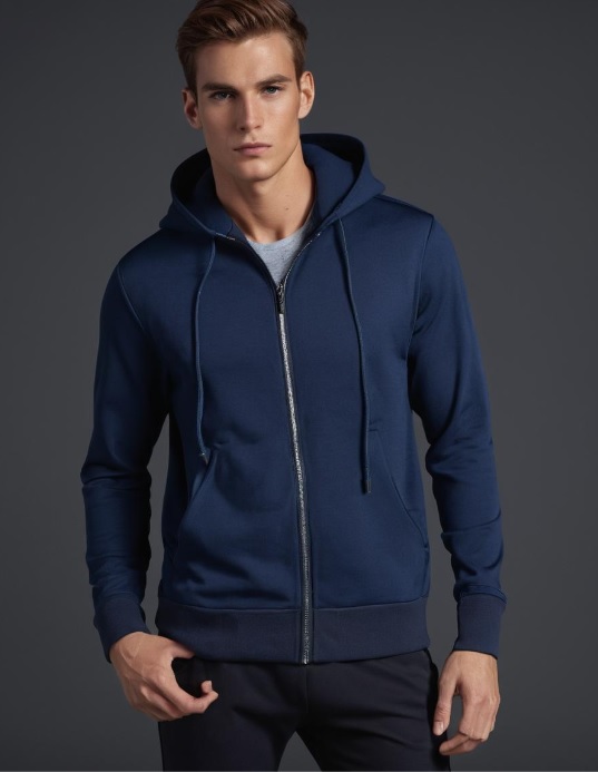 Blue hoodie image generated by ai generator