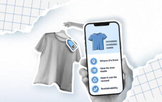 Mobile phone with information about t-shirt