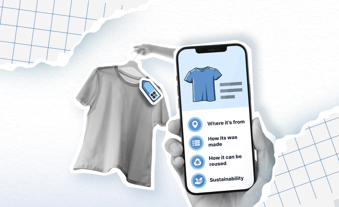 Mobile phone with information about t-shirt