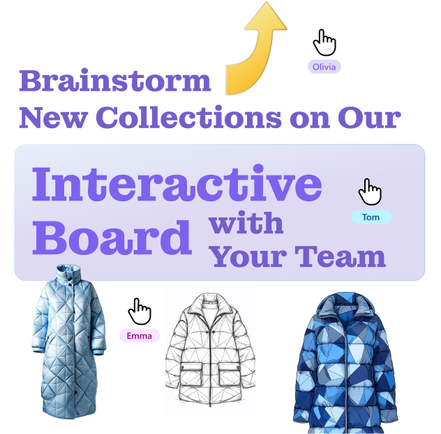 Brainstorm New concepts on an interactive board with your team